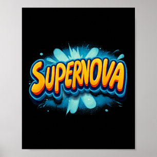 Fantastisk Supernova-dräkt för pojkar och flickor Poster