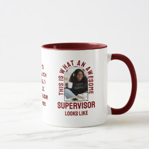 FANTASTISK SUPERVISOR SER UT SOM Roligt Coworking Mugg