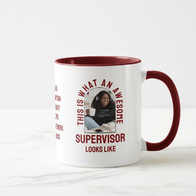 FANTASTISK SUPERVISOR SER UT SOM Roligt Coworking  Mugg (Höger)