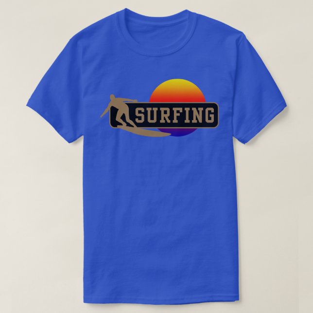 Fantastisk Surfing Sport Design T Shirt (Design framsida)