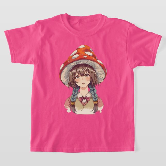 Fantastisk svamp hatt fantasinatur design t shirt (Laydown)