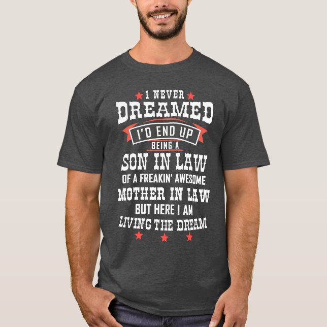 Fantastisk Svärmor, son in law T Shirt (Framsida)
