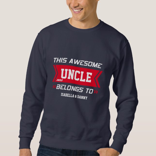 Fantastisk Sweatshirt för farbror (Framsida)