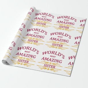 Fantastisk syster presentpapper