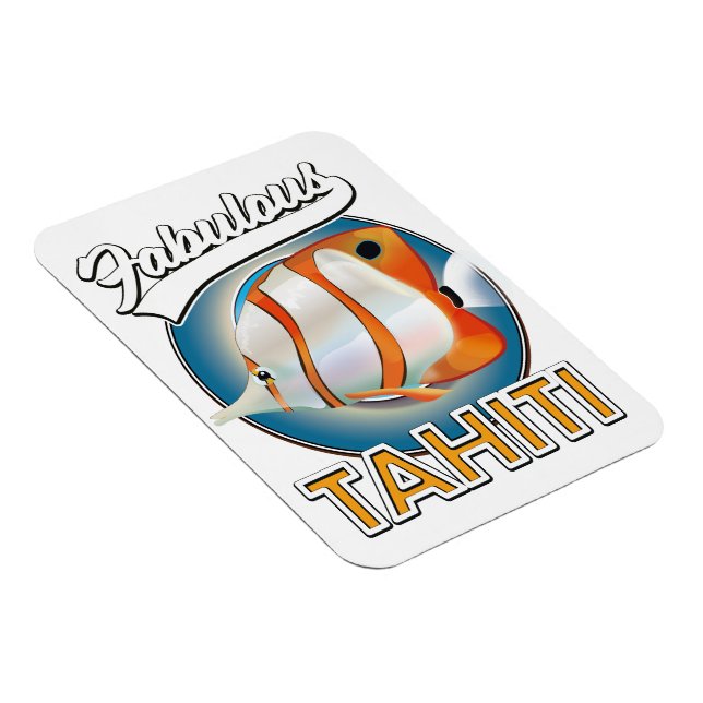 fantastisk Tahiti-logotyp Magnet (Högersidan)