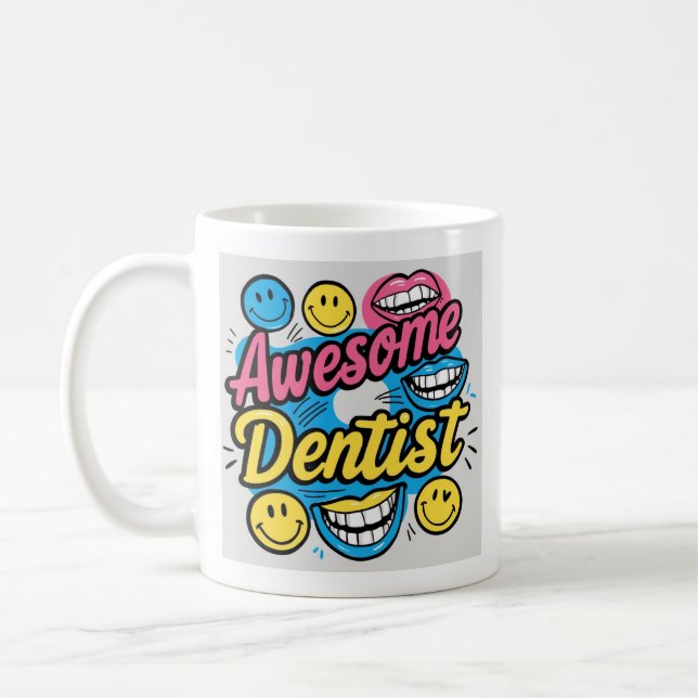 Fantastisk tandläkare tack kaffemugg (Vänster)