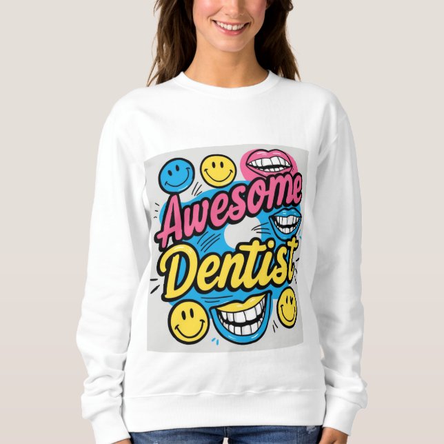 Fantastisk tandläkare tack t shirt (Framsida)