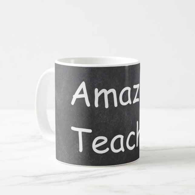Fantastisk Teacher Chalkboard Design Gift Idea Kaffemugg (Framsida vänster)