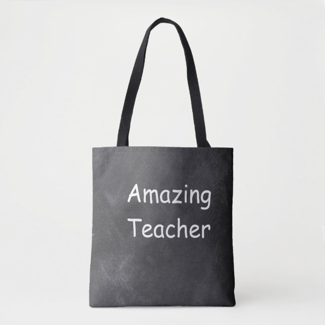 Fantastisk Teacher Chalkboard Design Gift Idea Tygkasse (Framsida)