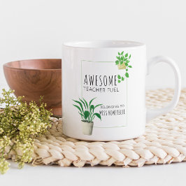 Fantastisk Teacher Fuel House Plant Personlig Kaffemugg