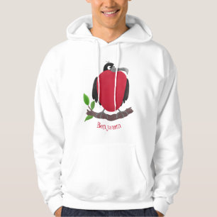 Fantastisk tecknad av fregattfåglar hoodie