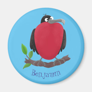 Fantastisk tecknad av fregattfåglar magnet