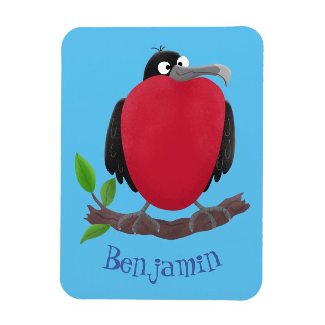 Fantastisk tecknad av fregattfåglar magnet (Vertikal)