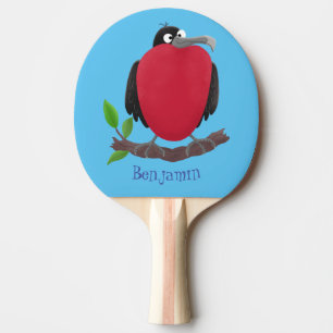 Fantastisk tecknad av fregattfåglar pingisracket