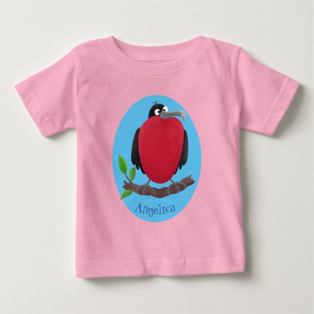 Fantastisk tecknad av fregattfåglar t shirt (Framsida)