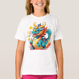 Fantastisk Tecknad Dragon T-Shirt