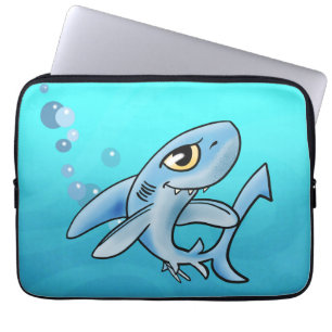 Fantastisk Tecknad Shark Laptop Fodral