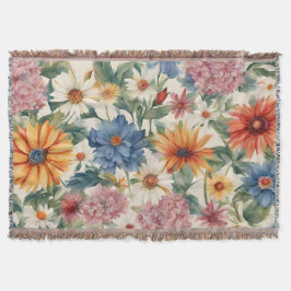 Fantastisk Tender Summer Garden Flowers Filt