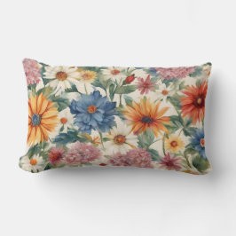 Fantastisk Tender Summer Garden Flowers Lumbarkudde