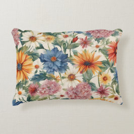 Fantastisk Tender Summer Garden Flowers Prydnadskudde