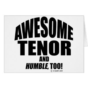 Fantastisk Tenor Hälsningskort