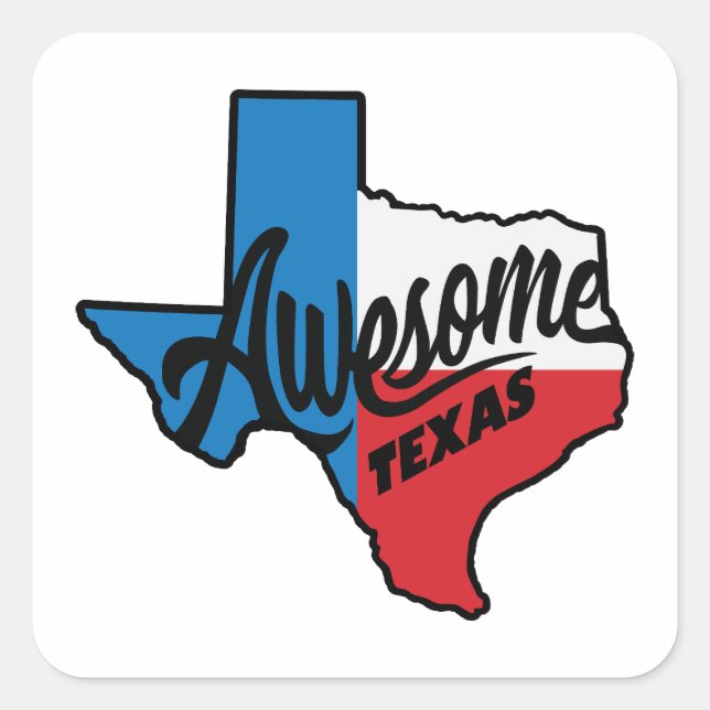 Fantastisk Texas Fyrkantigt Klistermärke (Framsida)