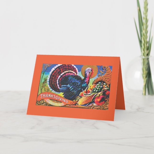 Fantastisk Thanksgiving Helgkort (Framsida)