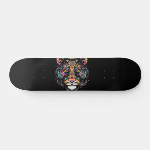 Fantastisk Tiger Head Mini Skateboard Bräda 18,5 Cm