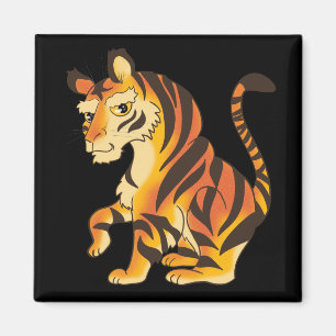 Fantastisk tiger magnet