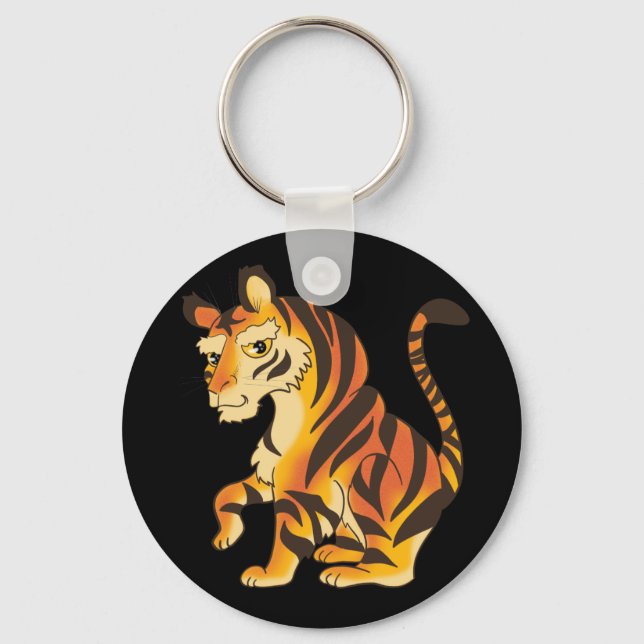 Fantastisk tiger nyckelring (Framsida)