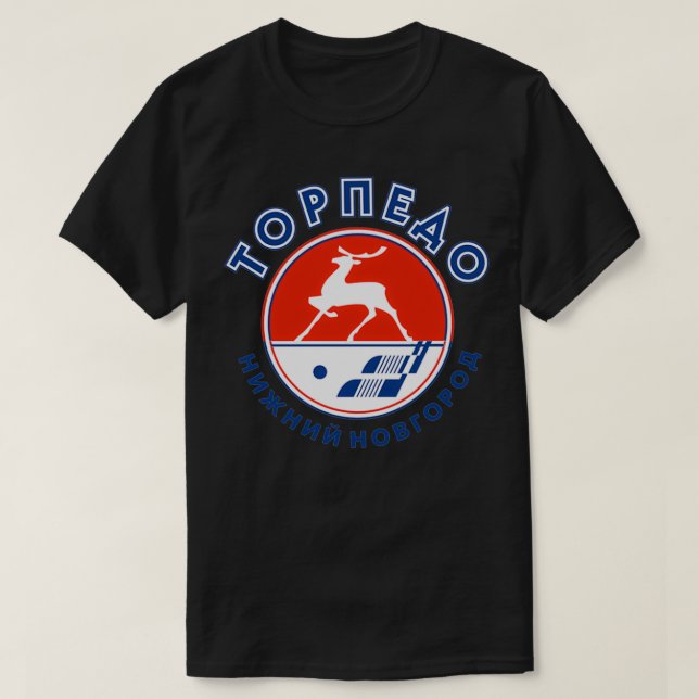 Fantastisk Torpedo Nizhny Novgorod Design T Shirt (Design framsida)
