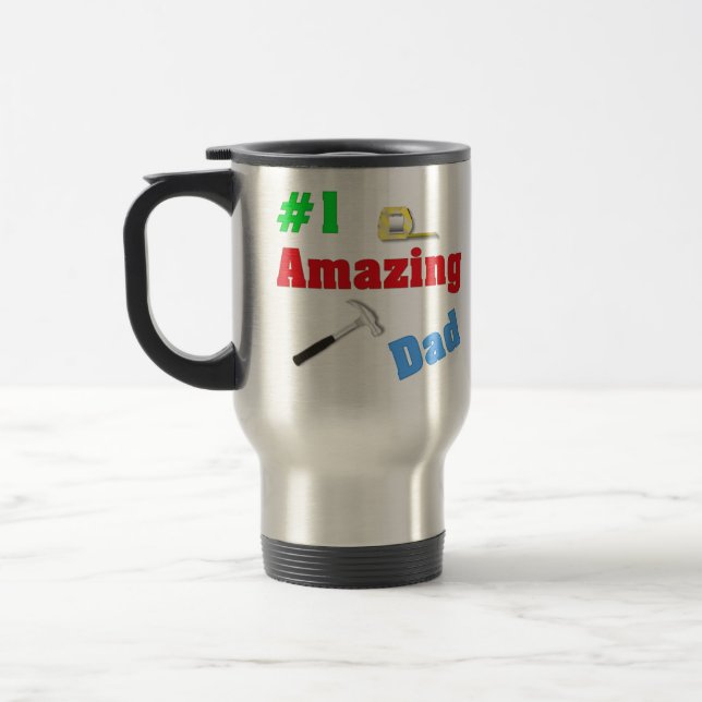 Fantastisk travel mug för pappa #1 resemugg (Vänster)