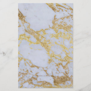 Fantastisk-trendigets moderna marmor från guld gli brevpapper