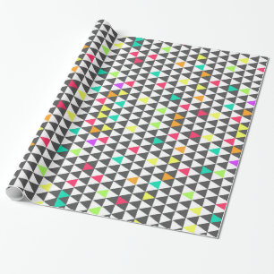 Fantastisk trendigets retrogeometriska triangel m presentpapper
