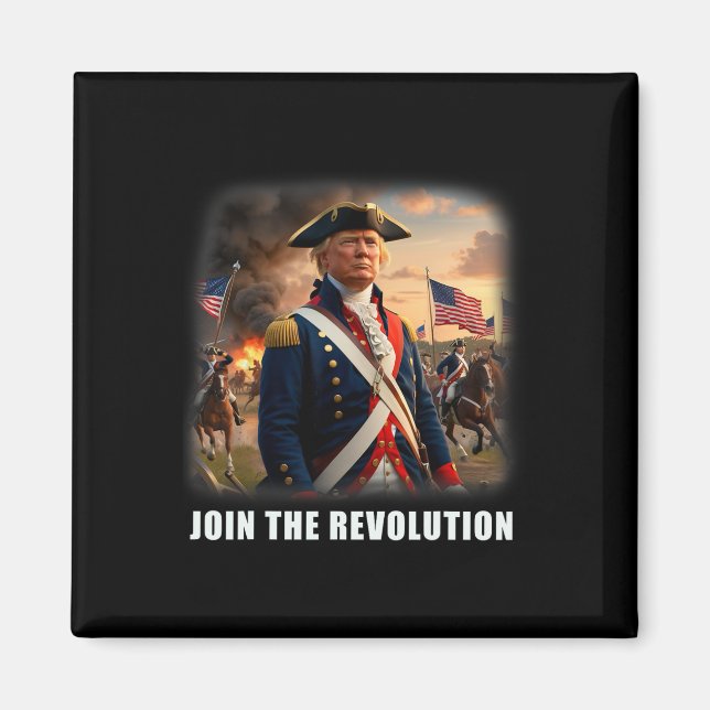 Fantastisk Trump Patriotic Revolution 2024 Preside Magnet (Framsidan)