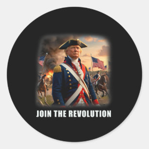 Fantastisk Trump Patriotic Revolution 2024 Preside Runt Klistermärke