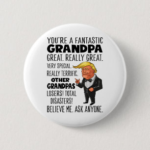 Fantastisk Trump Youre A Fantastic Grandpa Underba Knapp