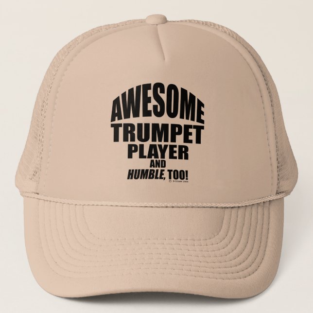 Fantastisk Trumpet Player Truckerkeps (Framsida)
