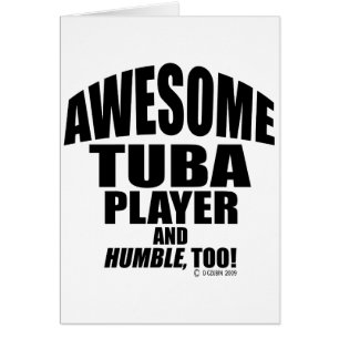 Fantastisk Tuba Player Hälsningskort