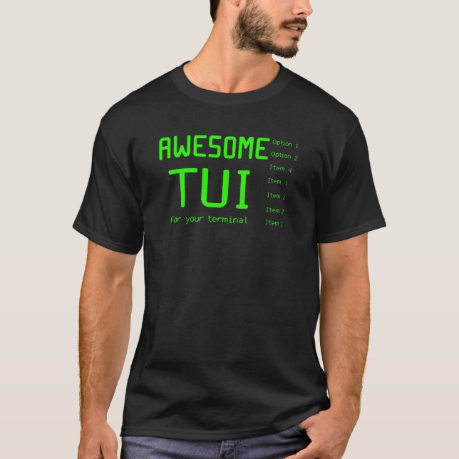 Fantastisk TUI Terminal Programmer Coder Developer T Shirt (Framsida)