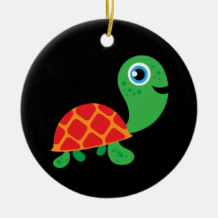 Fantastisk Turtle Julgransprydnad Keramik