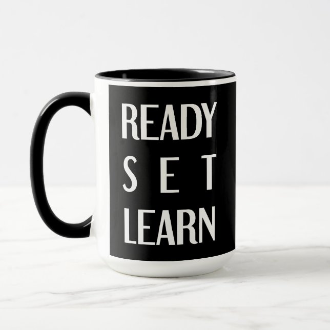 Fantastisk typografi Back to school inspiration Mugg (Vänster)