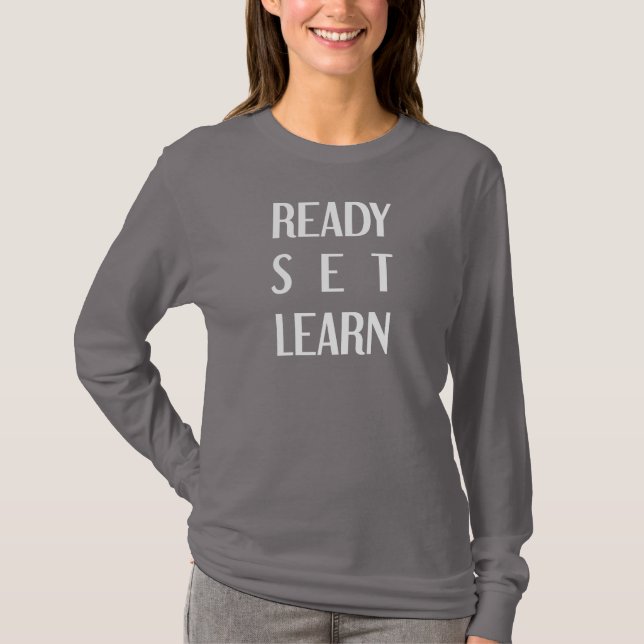 Fantastisk typografi Back to school inspiration T Shirt (Framsida)