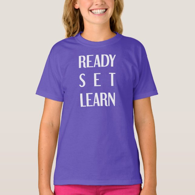 Fantastisk typografi Back to school inspiration T Shirt (Framsida)
