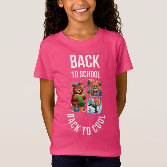 Fantastisk typografi Back to school T Shirt (Framsida)