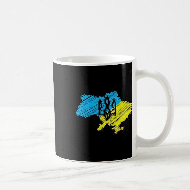 Fantastisk ukrainsk karta - Ukrainsk flagga Kaffemugg (Höger)