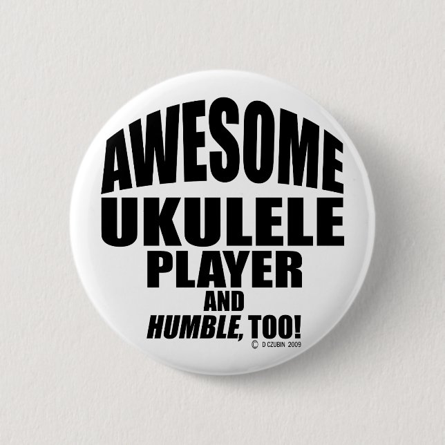 Fantastisk Ukulele Player Knapp (Framsida)
