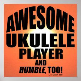 Fantastisk Ukulele Player Poster
