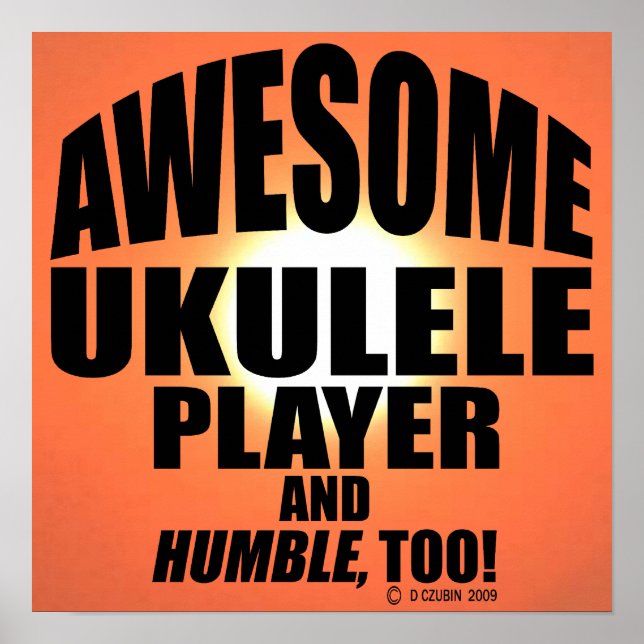 Fantastisk Ukulele Player Poster (Framsidan)