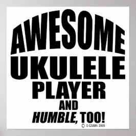 Fantastisk Ukulele Player Poster
